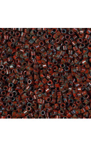Miyuki delica beads 10/0 - Opaque red picasso DBM-2263